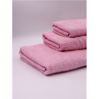 Полотенце махровое гладкокрашеное (Розовый)