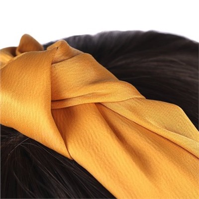 Ободок для волос ткань / GTS-15 /уп.12/желтый
