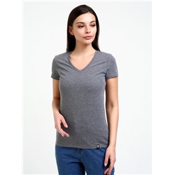 футболка женская темно-серый меланж