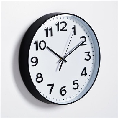 Часы настенные, серия: Классика, "Этель", плавный ход, d-29.5 см, циферблат 28.5 см