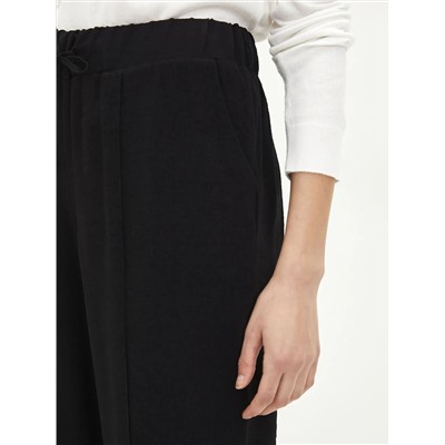 Женские брюки с эластичной талией и удобной посадкой с карманами LCW Casual