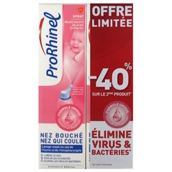 ProRhinel Spray Nasal Nourrissons-Jeunes Enfants Lot de 2 x 100 ml