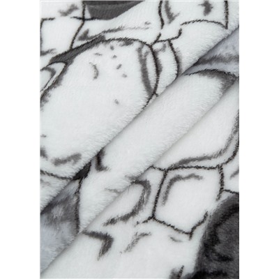 Плед фланель Absolute "Камешки", серый, белый (tr-201188-gr)