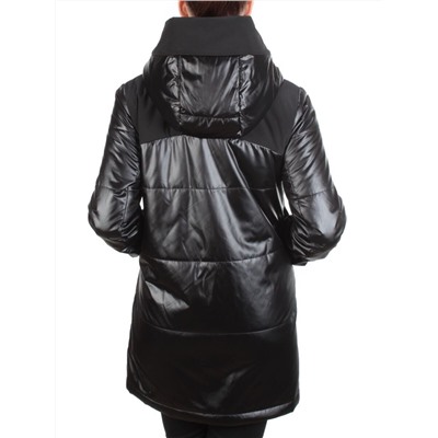 E06 BLACK Куртка демисезонная женская (100 гр. синтепон) HOLDLUCK