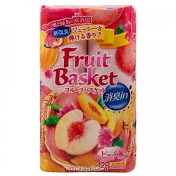 Туалетная бумага с ароматом персика Fruit Basket Marutomi (2 слоя), Япония