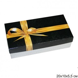 Коробка подарочная "Золотые ленты"