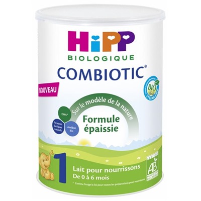 HiPP Combiotic 1 Lait pour Nourrissons Formule ?paissie de 0 ? 6 Mois Bio 800 g