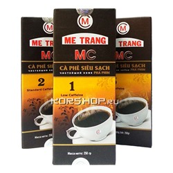 Натуральный жареный молотый кофе MC1 Me Trang с низким содержанием кофеина, Вьетнам, 250 г Акция