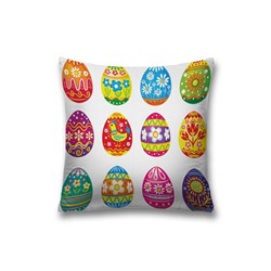 Наволочка декоративная на молнии, размер «Раскраска пасхальных яиц, размер 45х45 см