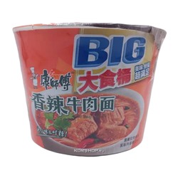 Лапша б/п со вкусом острой говядины (стакан) Kang Shi Fu, Китай, 145 гРаспродажа