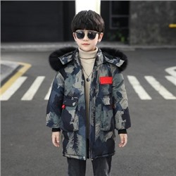 Куртка детская арт КД45, цвет:камуфляж серый