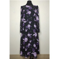 Платье Bazalini 4111 черно-фиолетовый