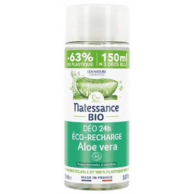 Natessance D?o 24H Aloe Vera Bio Recharge 150 ml