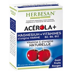 Herbesan Ac?rola + Magn?sium + Vitamines 30 Comprim?s