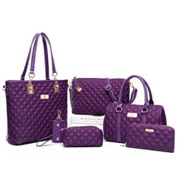 Набор сумок из 6 предметов, арт А44, цвет:фиолетовый