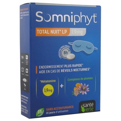 Sant? Verte Somniphyt Total Nuit LP 1,9 mg 15 Comprim?s
