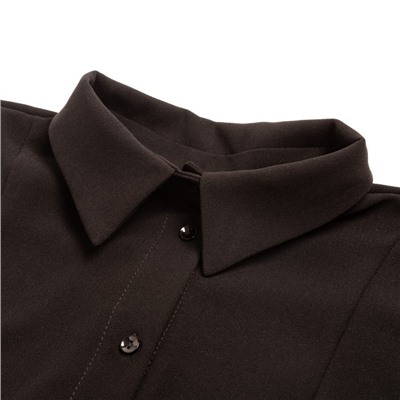Рубашка женская MINAKU: Green trend, цвет чёрный, размер 48