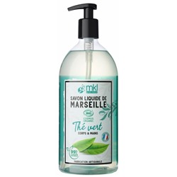 MKL Green Nature Savon Liquide de Marseille Th? Vert Bio 1 L