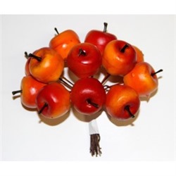 Декоративный букетик (красно-желтые яблоки), Рукоделие, DKB069