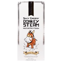 Матирующий паровой крем для лица Silky Creamy Donkey Steam Moisture Milky Cream Elizavecca, Корея, 100 мл Акция