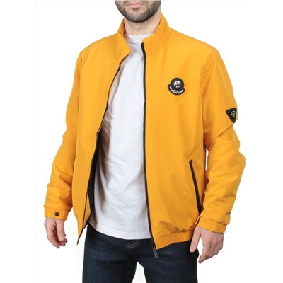 EM25057-1 YELLOW Куртка-бомбер мужская демисезонная (100 гр. синтепон)