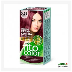 Стойкая крем-краска для волос Fitocolor 115 мл, тон 5.61 спелая вишня