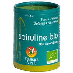 Flamant Vert Spiruline Bio 300 Comprim?s de 500 mg