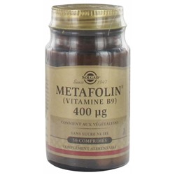 Solgar Metafolin Vitamine B9 400 mcg 50 Comprim?s