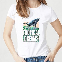 Женская футболка "Tropical dreams", №375