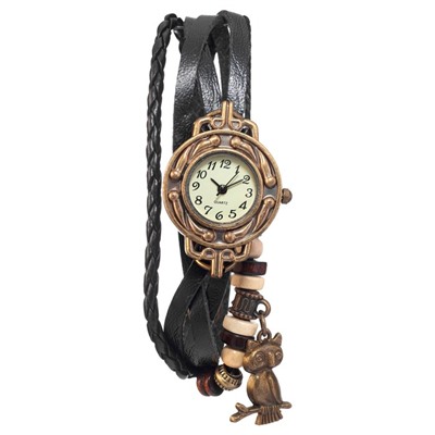 Часы наручные женские "Сова", дискретный ход, d-2.5 см