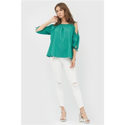 Блуза "AURI" зеленый ЛЕТО