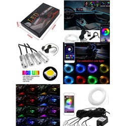 Набор RGB Подсветки Салона Автомобиля Оптом