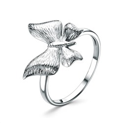 Кольцо из серебра родированное - Бабочка К50183р