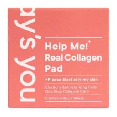 One-day's you Тонер-пэды с эффектом пилинга с коллагеном / Help Me! Real Collagen Pad + Please Elasticity my skin, 70 пэдов