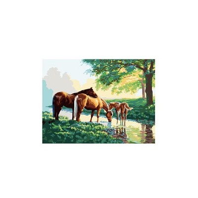 G154 Лошади На Водопое (24 Краски)