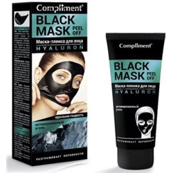 "Compliment" No problem "Black Mask" Маска-пленка для лица HYALURON 80мл.12 /912747