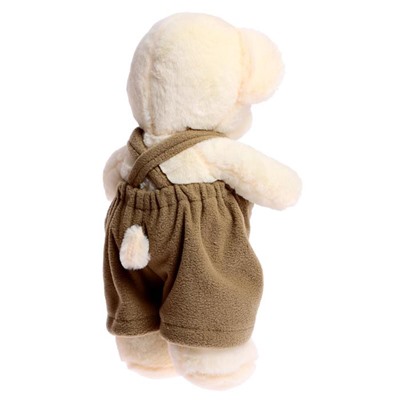 Мягкая игрушка «Медведь Аха во флисовом комбинезоне хаки», 33 см