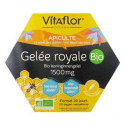 Vitaflor Gel?e Royale 1500 mg Bio 20 Ampoules