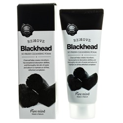 Пенка для умывания от черных точек с древесным углем Premium blackhead so fresh cleansing foam Pure Mind