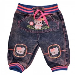 Бриджи джинсовые для девочки "Hello Kitty"