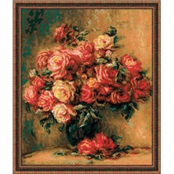 1402 Букет роз по мотивам картины Пьера Огюста Ренуара