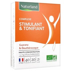 Naturland Complexe Stimulant and Tonifiant Bio 40 G?lules