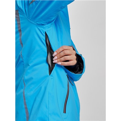 Горнолыжный костюм женский зимний синего цвета 03350S