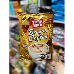 Кофейный растворимый напиток 3 в 1 Torabika BROWN COFFEE в упаковке 20шт по 25гр