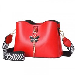 Женская кожаная сумка 8805-5 L RED