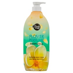 Парфюмированный гель для душа жасмин Shower Mate Flower Perfume Body Wash Jasmine, Kerasys, Корея, 900 мл Акция