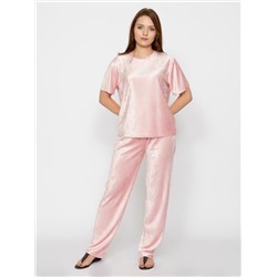 Комплект женский (футболка, брюки) Розовый
