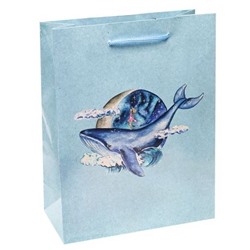 Пакет подарочный «Девочка и кит»