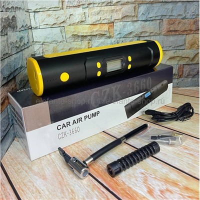 Автомобильный насос Car Air Pump CZK-3660 Black Yellow МА-549 (96)