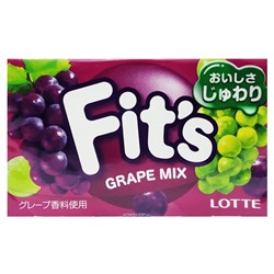 Жевательная резинка Виноградный Микс Fit's Lotte, Япония, 24,6 г Акция